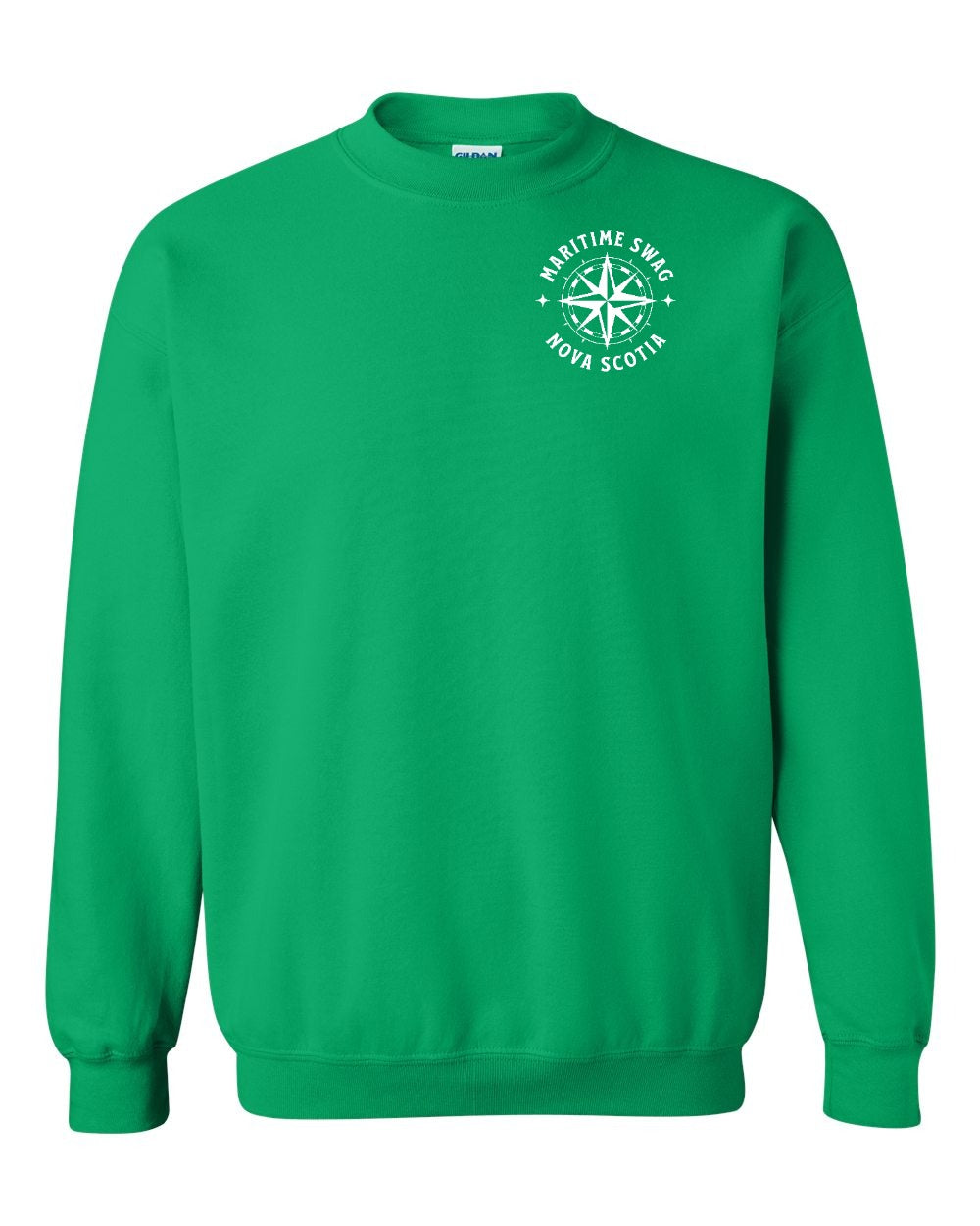 Maritime Swag Nova Scotia Compass Left Chest and Back crew-neck