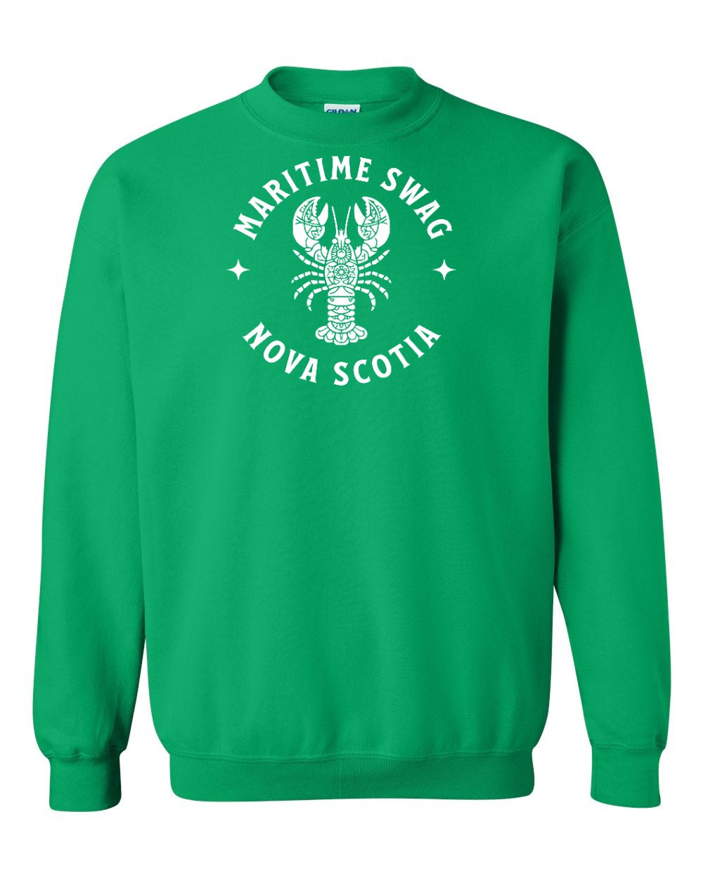 Maritime Swag Nova Scotia Mandala white Lobster Full crew-neck