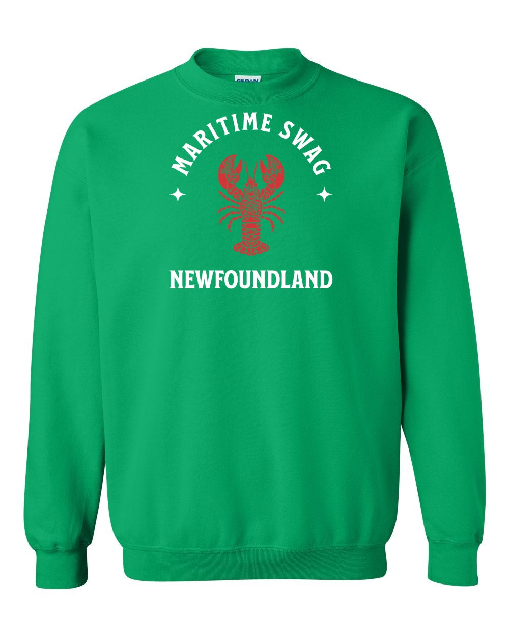Maritime Swag Newfoundland Mandala Red Lobster Full Crewneck Sweatshirt