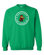 Canadiano just Coffee EH! Male Beaver Crewneck Sweatshirt - Gildan Canada (sewn Internationally) - Unisex