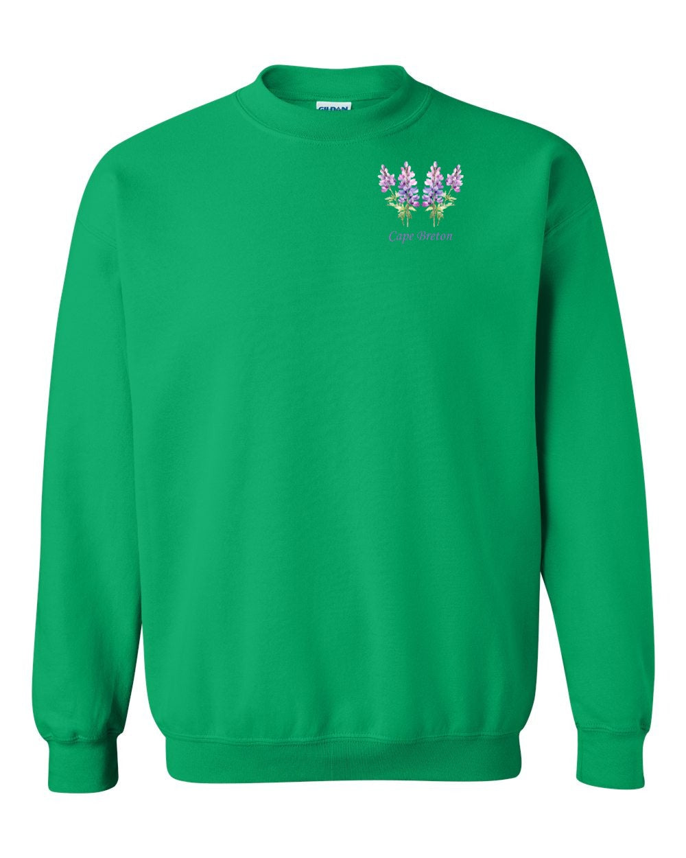 Cape Breton Lupin Left Chest Crewneck Sweatshirt