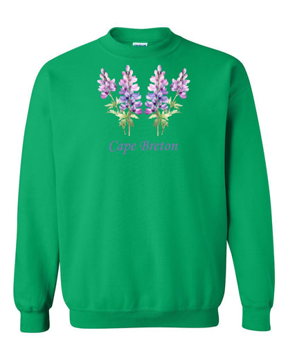 Cape Breton Lupin Full Crewneck Sweatshirt