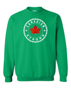 Canadian Strong Leaf Crewneck Sweatshirt - Gildan Canada (sewn Internationally) - Unisex