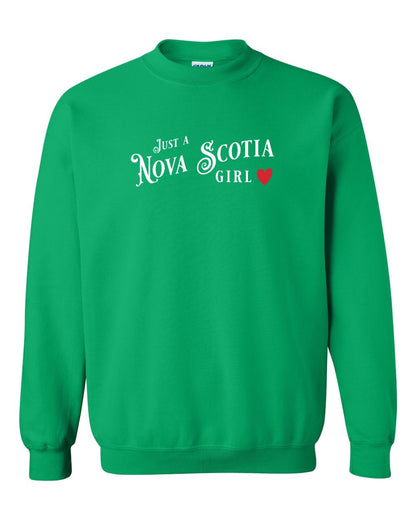 Just a Nova Scotia Girl Red Heart Full crew-neck