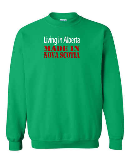 Living Alberta Made in Nova Scotia Full crew-neck