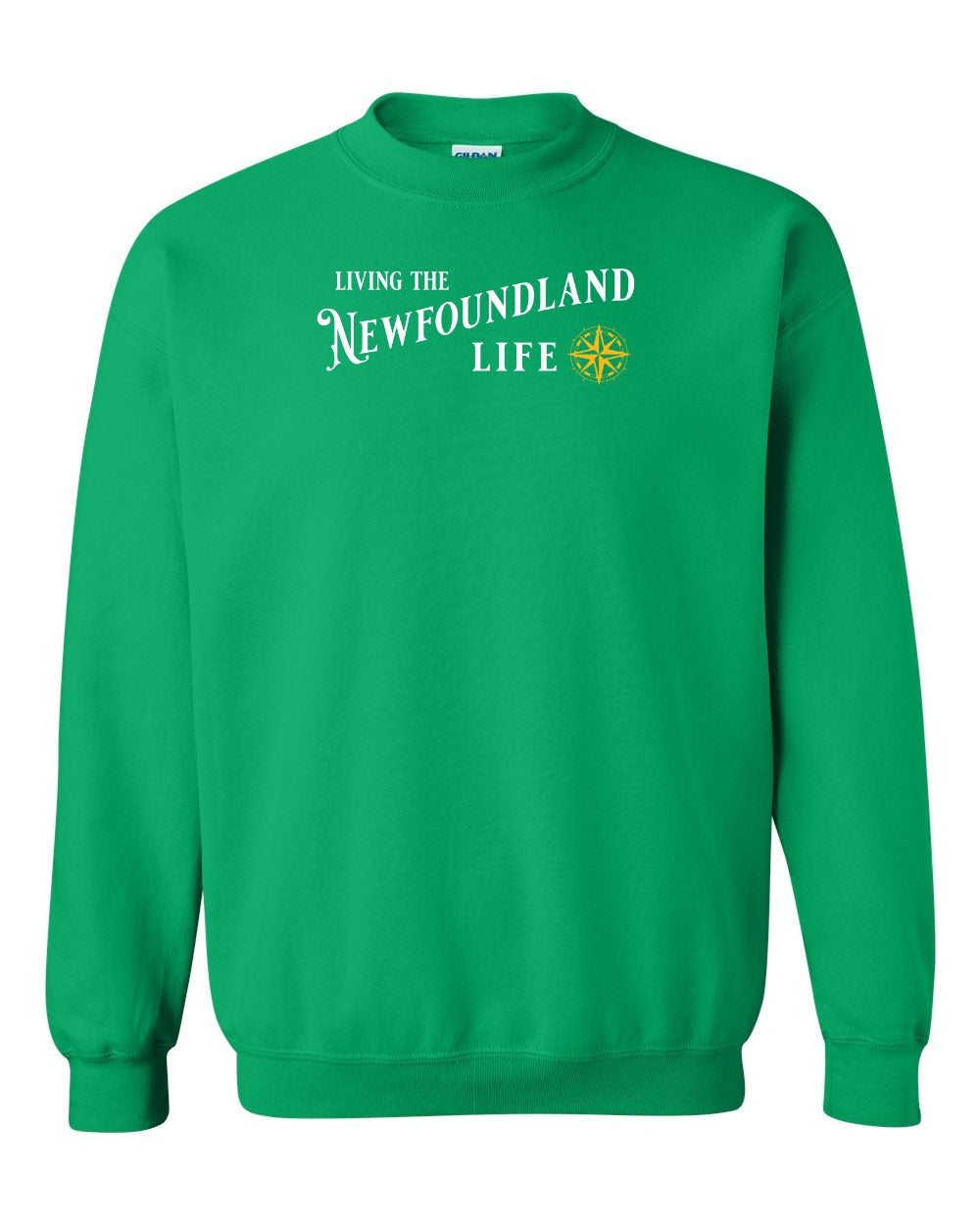 Living the Newfoundland Life yellow Full Crewneck Sweatshirt