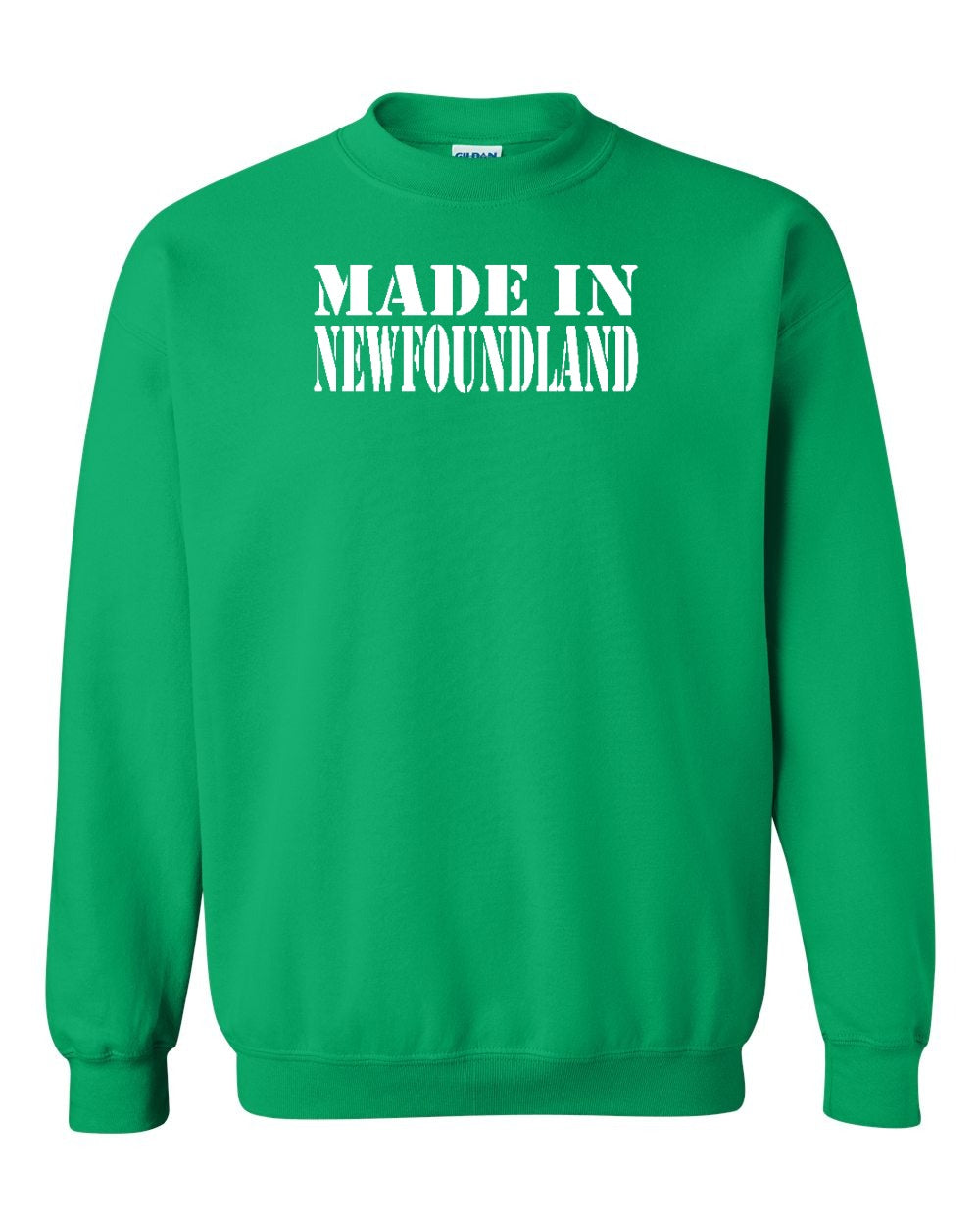 Made In NFLD ( White Lettering) Crewneck Sweatshirt - Unisex