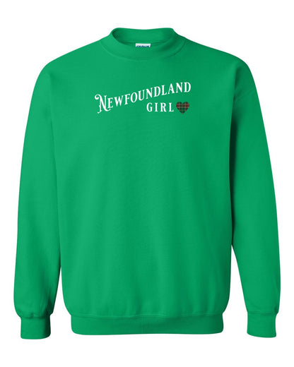 Newfoundland Girl Tartan Full Crewneck Sweatshirt