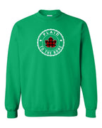Plaid to the Bone Circle Leaf Crewneck Sweatshirt - Gildan Canada (sewn Internationally) - Unisex
