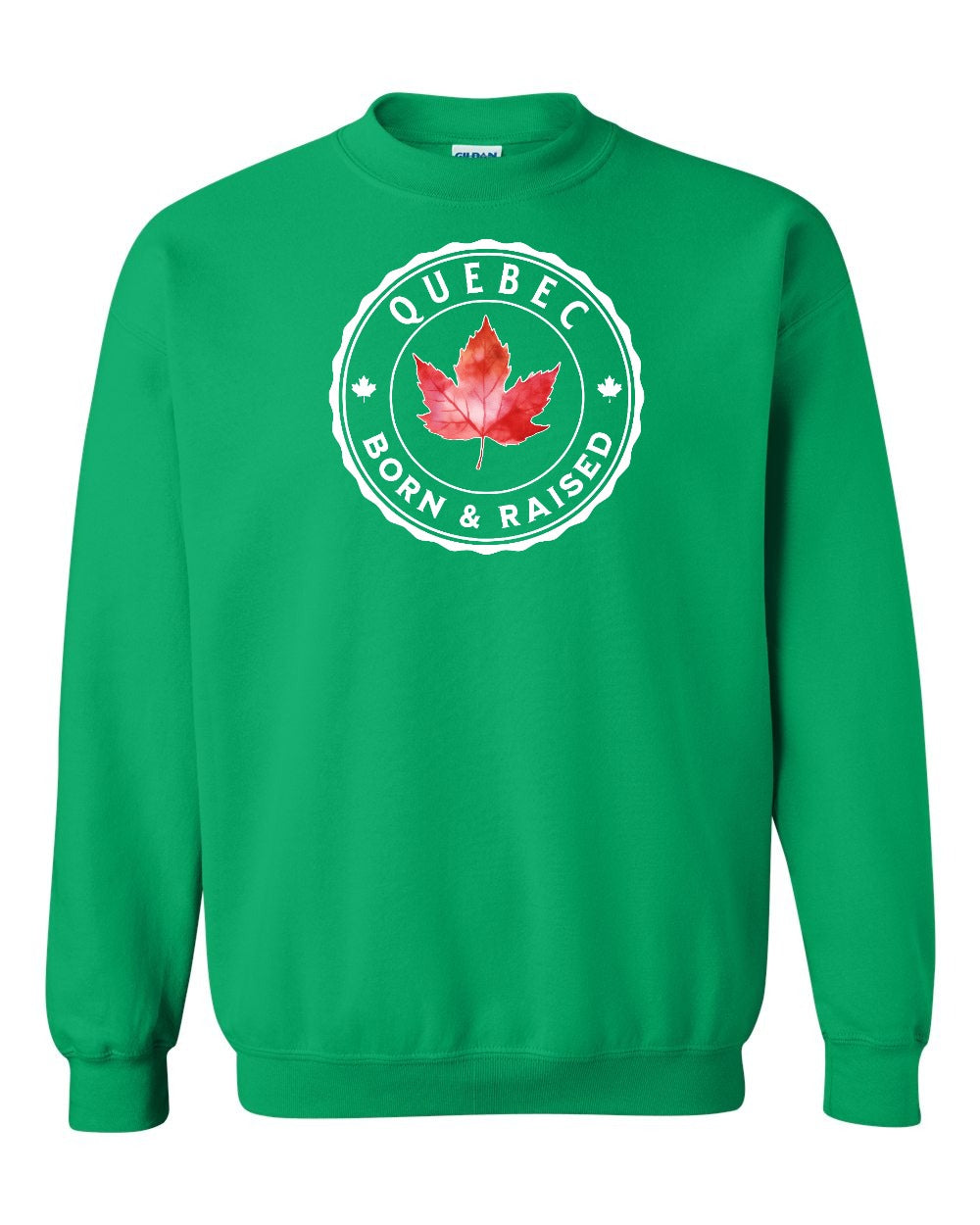 Born and Raised Quebec Crewneck Sweatshirt - Gildan Canada (sewn Internationally) - Unisex