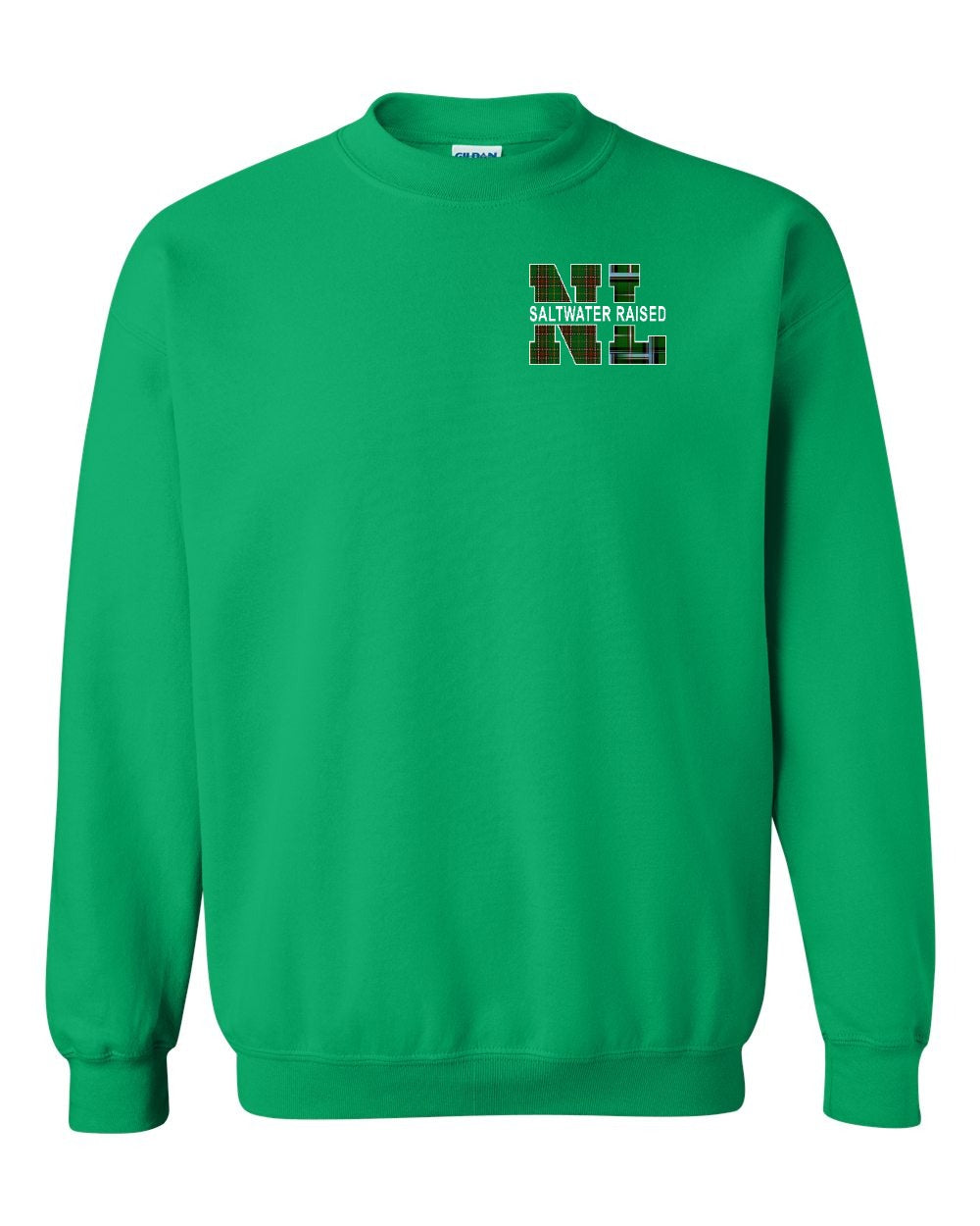 NFLD and Labrador Saltwater Raised Left Chest and Back Crewneck Sweatshirt - Unisex