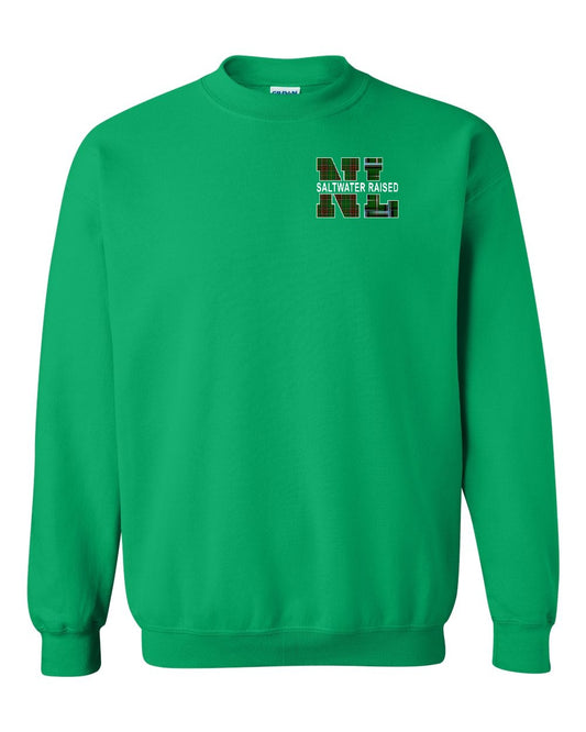 Newfoundland and Labrador Saltwater Raised Left Chest and Back Crewneck Sweatshirt (Copy)