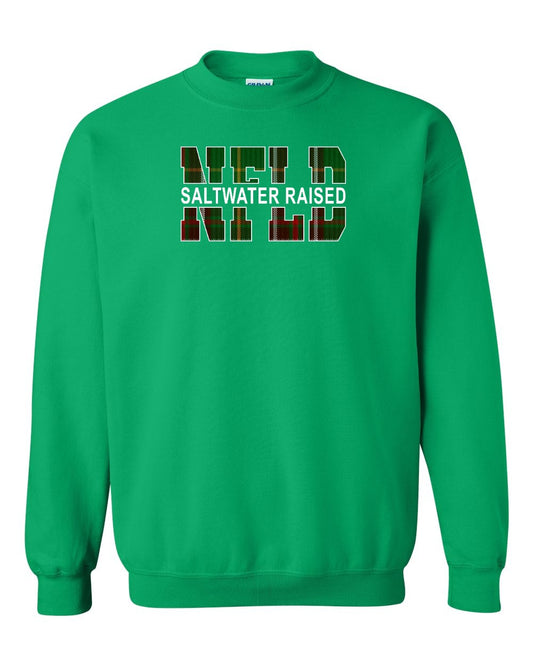 Newfoundland Saltwater Raised Full Front Sweatshirt Printed NOT STITCHED