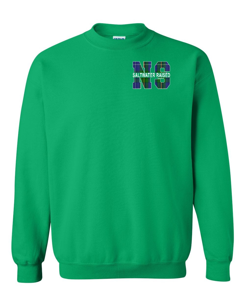 Saltwater Raised Left Chest and Back crew-neck
