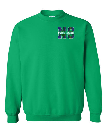 Saltwater Raised Left Chest and Back crew-neck