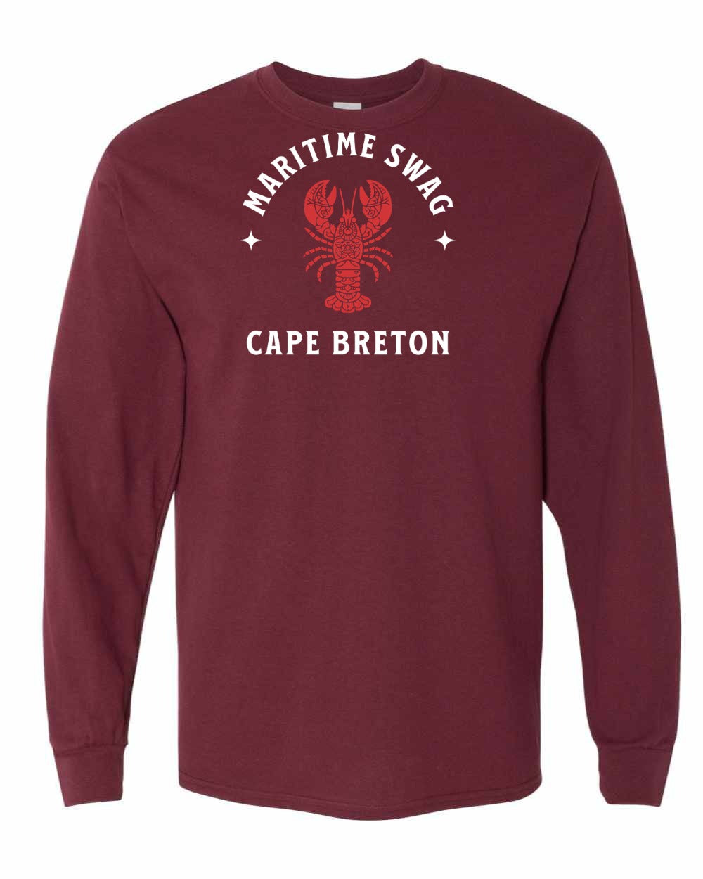 Maritime Swag Cape Breton Mandala Red Lobster Full Long Sleeve Tee