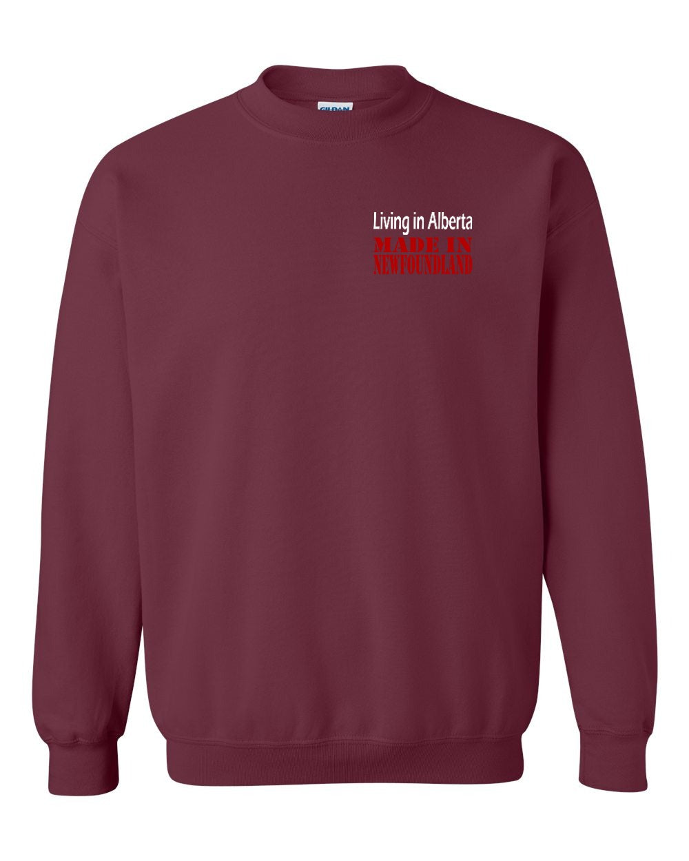 Living Alberta Made in Newfoundland Left Chest Crewneck Sweatshirt