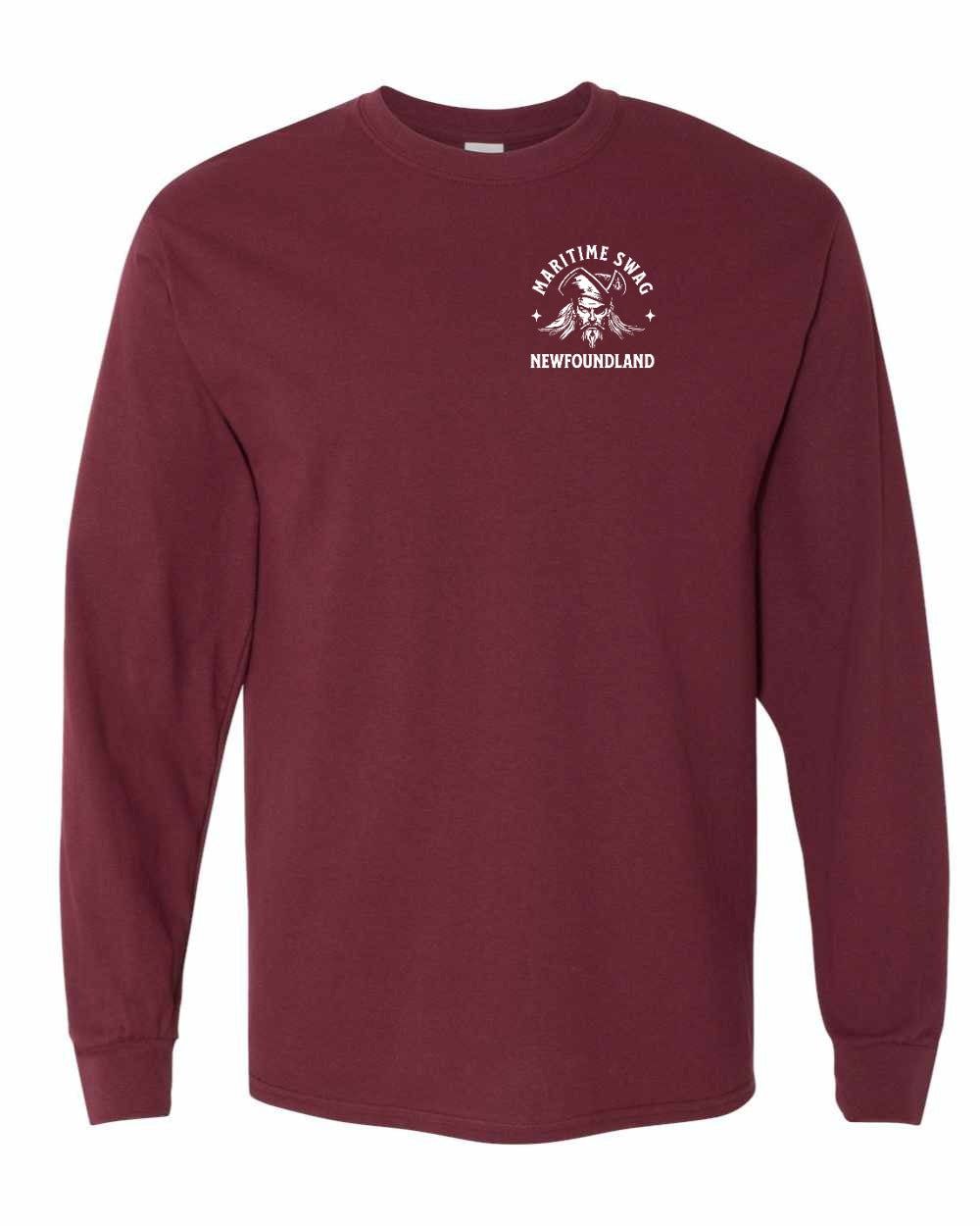 Maritime Swag NFLD Pirate Left Chest Long Sleeve - Unisex