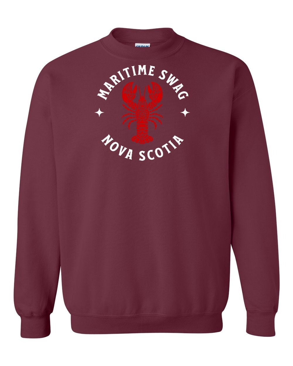 Maritime Swag Nova Scotia Mandala Red Lobster Full crew-neck