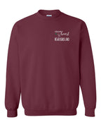 A piece of My heart in NFLD Tartan Heart Left Chest and Back Crewneck Sweatshirt - Unisex