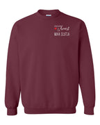 A piece of My heart in NS (Red Heart) Left Chest and Back Crewneck Sweatshirt - Unisex