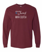 A piece of My heart in NS Tartan Heart Long Sleeve Tee - Unisex