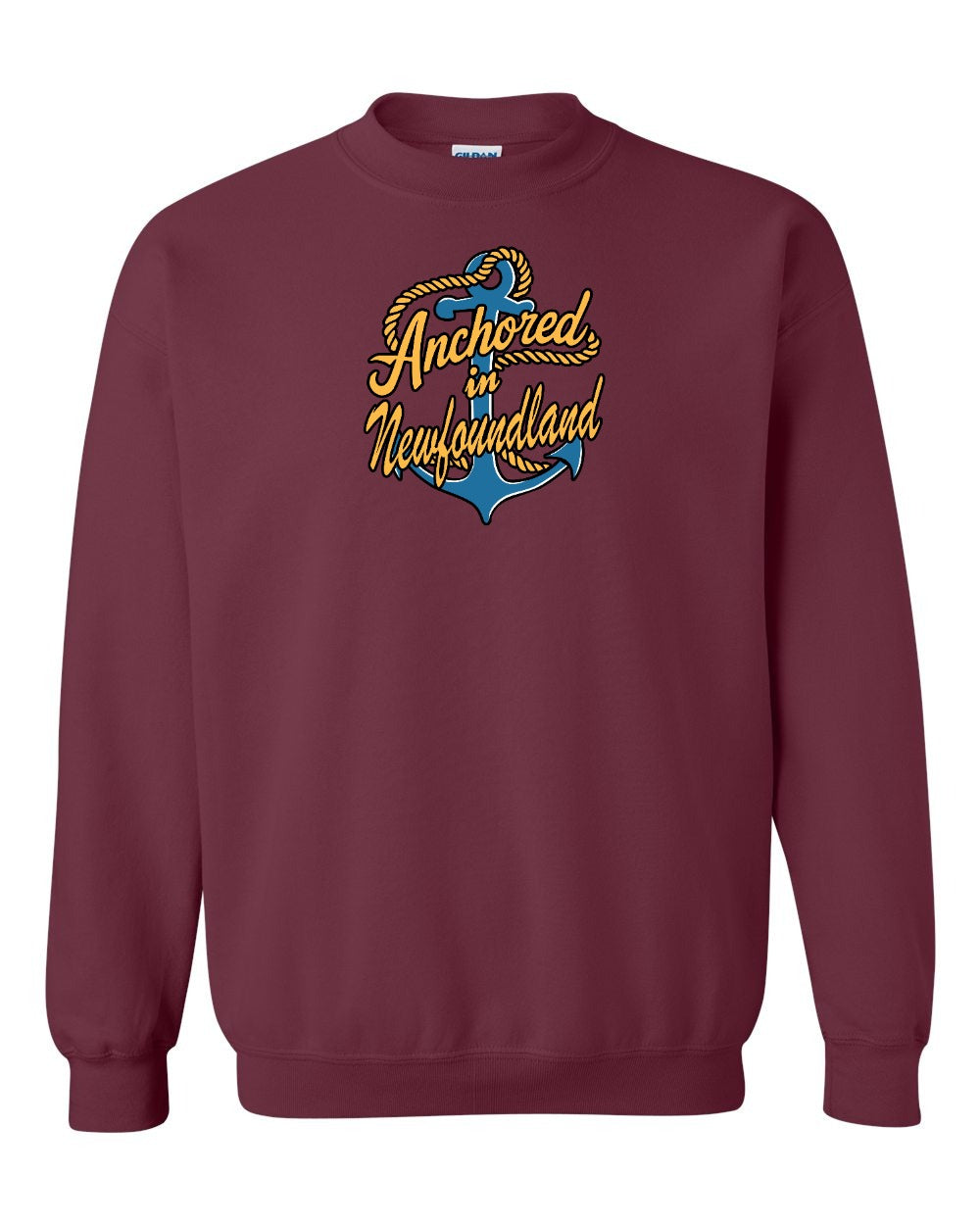 Anchored in NFLD (New Design) Crewneck Sweatshirt - Unisex