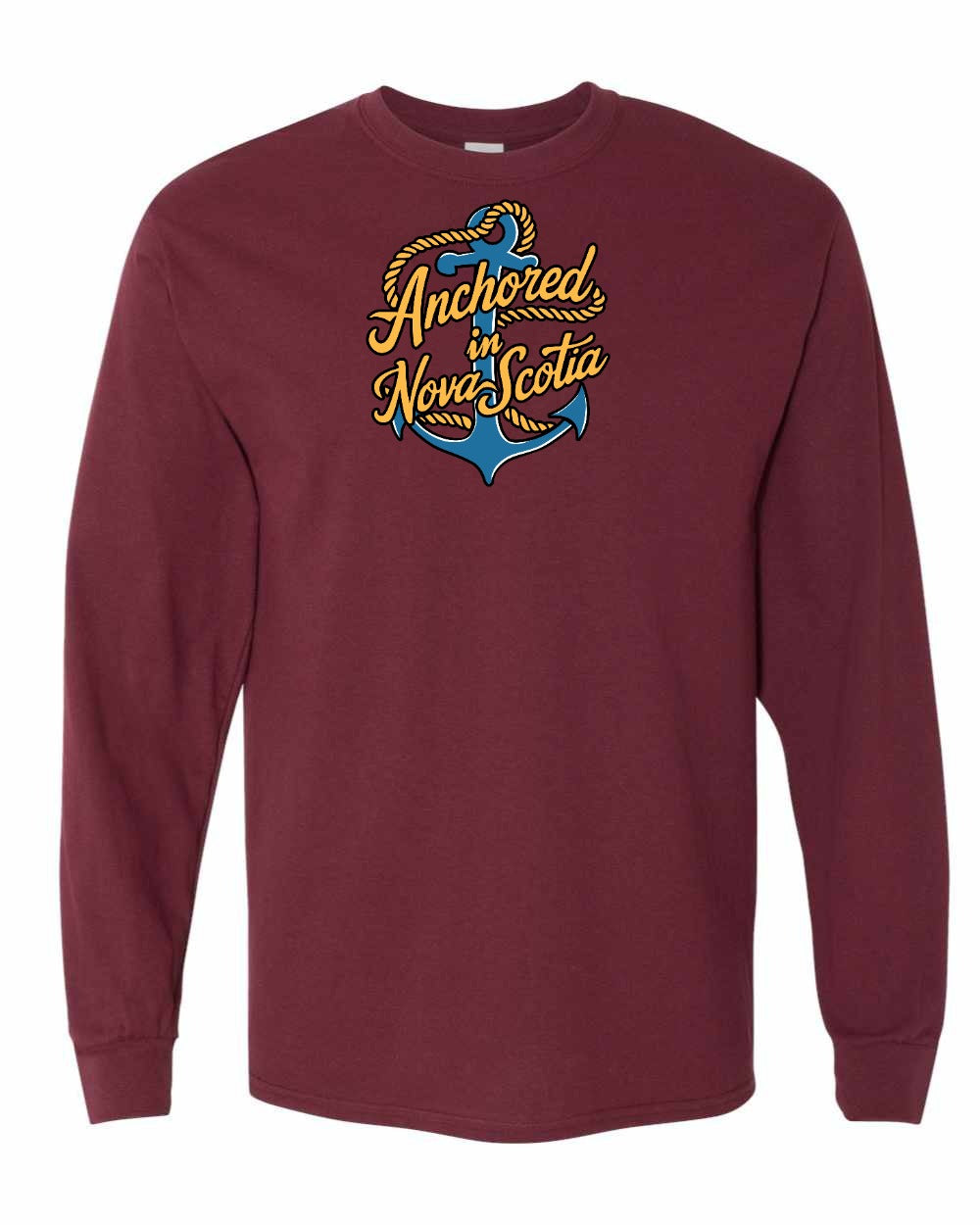 Anchored in Nova Scotia (New Design) Full Long Sleeve Tee