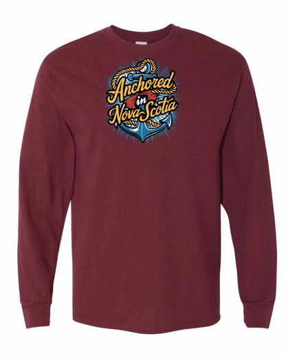 Anchored In Nova Scotia (Old Design) Full Long Sleeve Tee