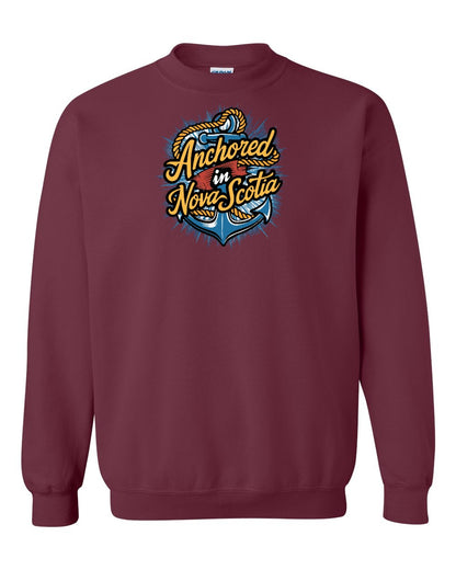 Anchored In Nova Scotia (Old Design) Full crew-neck