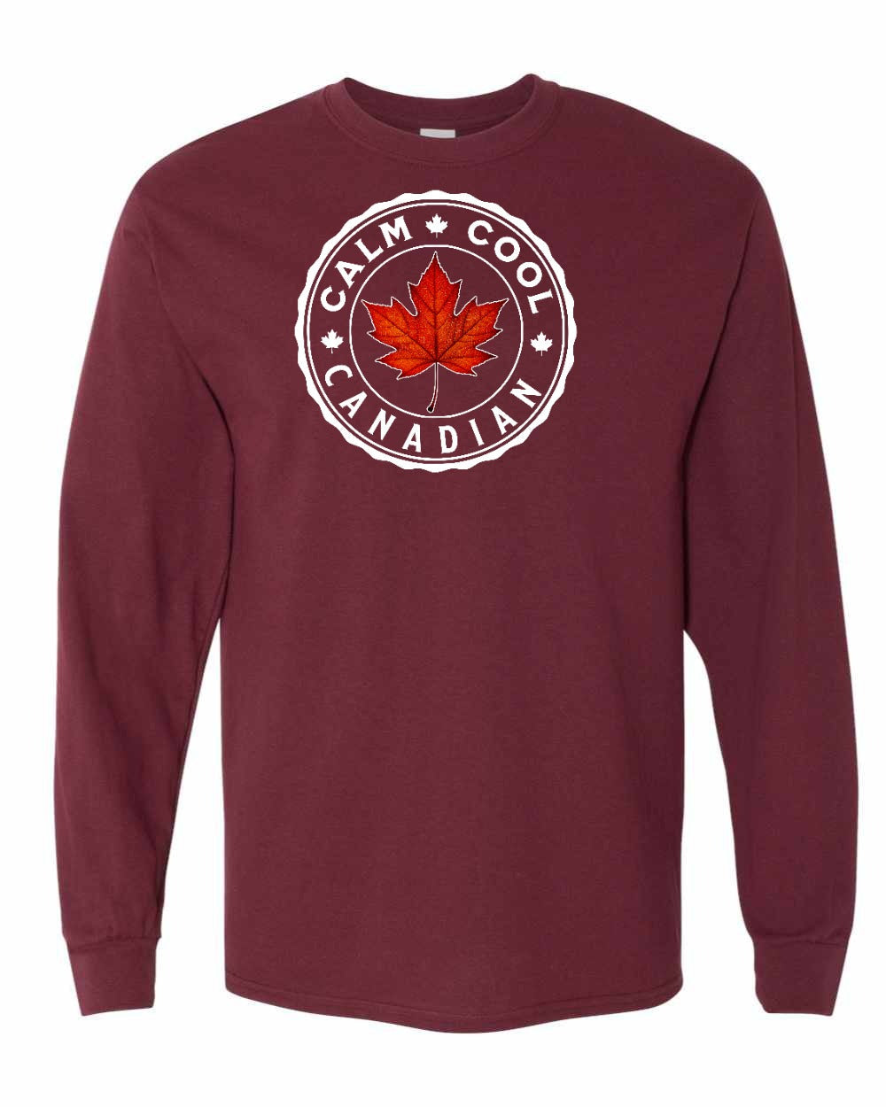 Calm Cool Canadian Leaf Long Sleeve - Gildan Canada (sewn Internationally) - Unisex