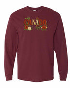 Canada Flowers Long Sleeve - Gildan Canada (sewn Internationally) - Unisex