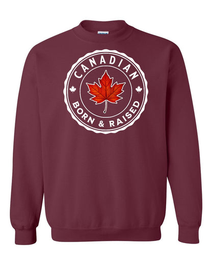 Canadian Born & Rasied Full Crewneck