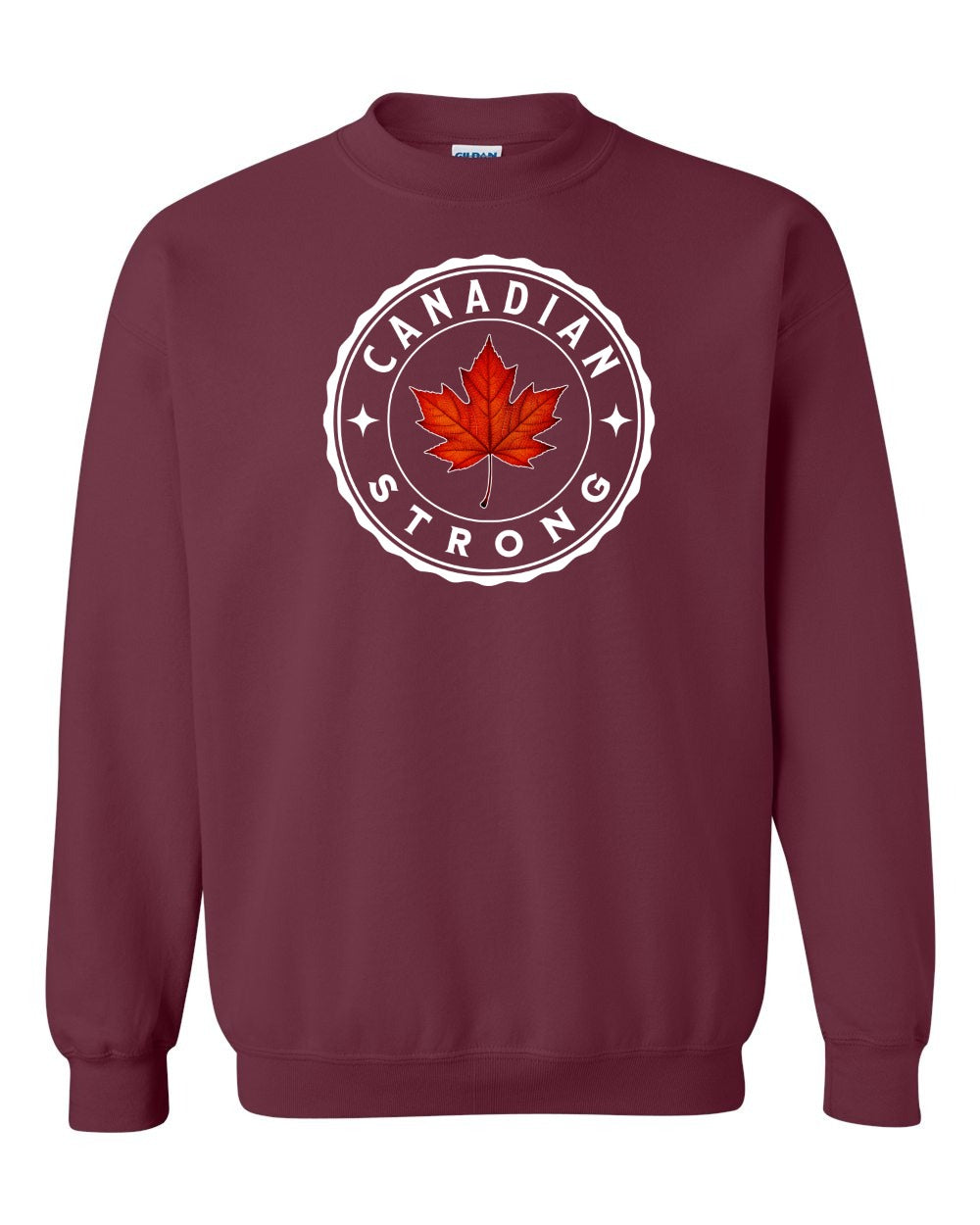 Canadian Strong Leaf Crewneck Sweatshirt - Gildan Canada (sewn Internationally) - Unisex