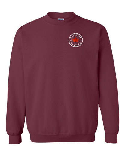 Canadian Strong Leaf Left Chest and Back Crewneck