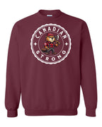 Canadian Strong Beaver Crewneck Sweatshirt - Gildan Canada (sewn Internationally) - Unisex