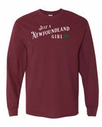 Just a NFLD Girl Tartan Long Sleeve - Unisex