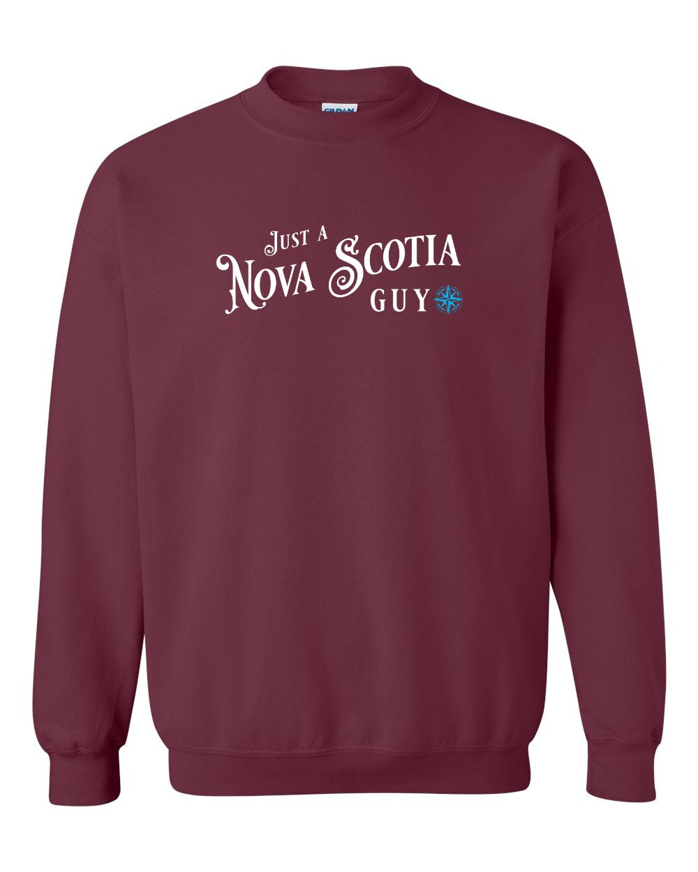 Just a Nova Scotia Guy blue Full crew-neck