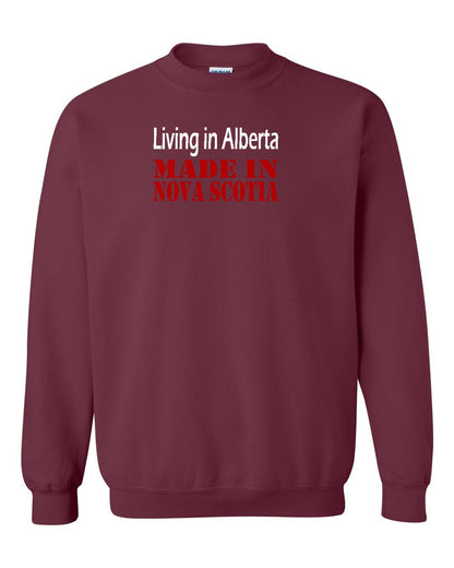 Living Alberta Made in Nova Scotia Full crew-neck