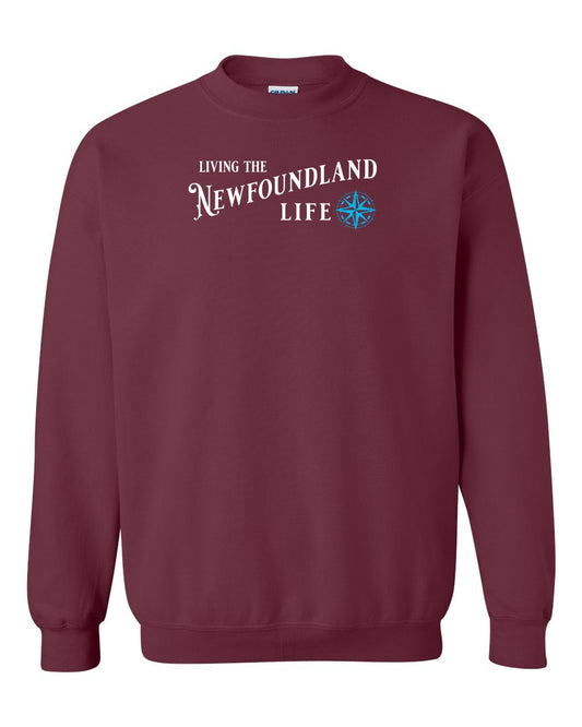Living the Newfoundland Life blue Full Crewneck Sweatshirt