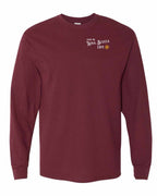 Living the NS Life yellow Left Chest and Back Long Sleeve Tee - Unisex
