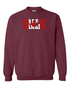 Made in Canada Flag Background Crewneck Sweatshirt - Gildan Canada (sewn Internationally) - Unisex
