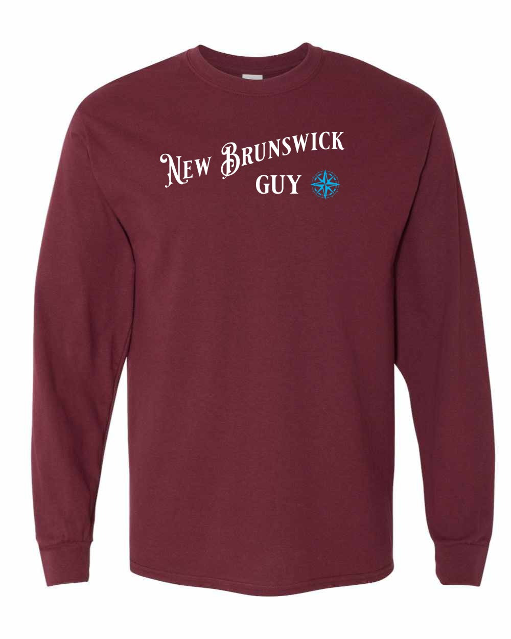New Brunswick Guy blue Full Long Sleeve Tee