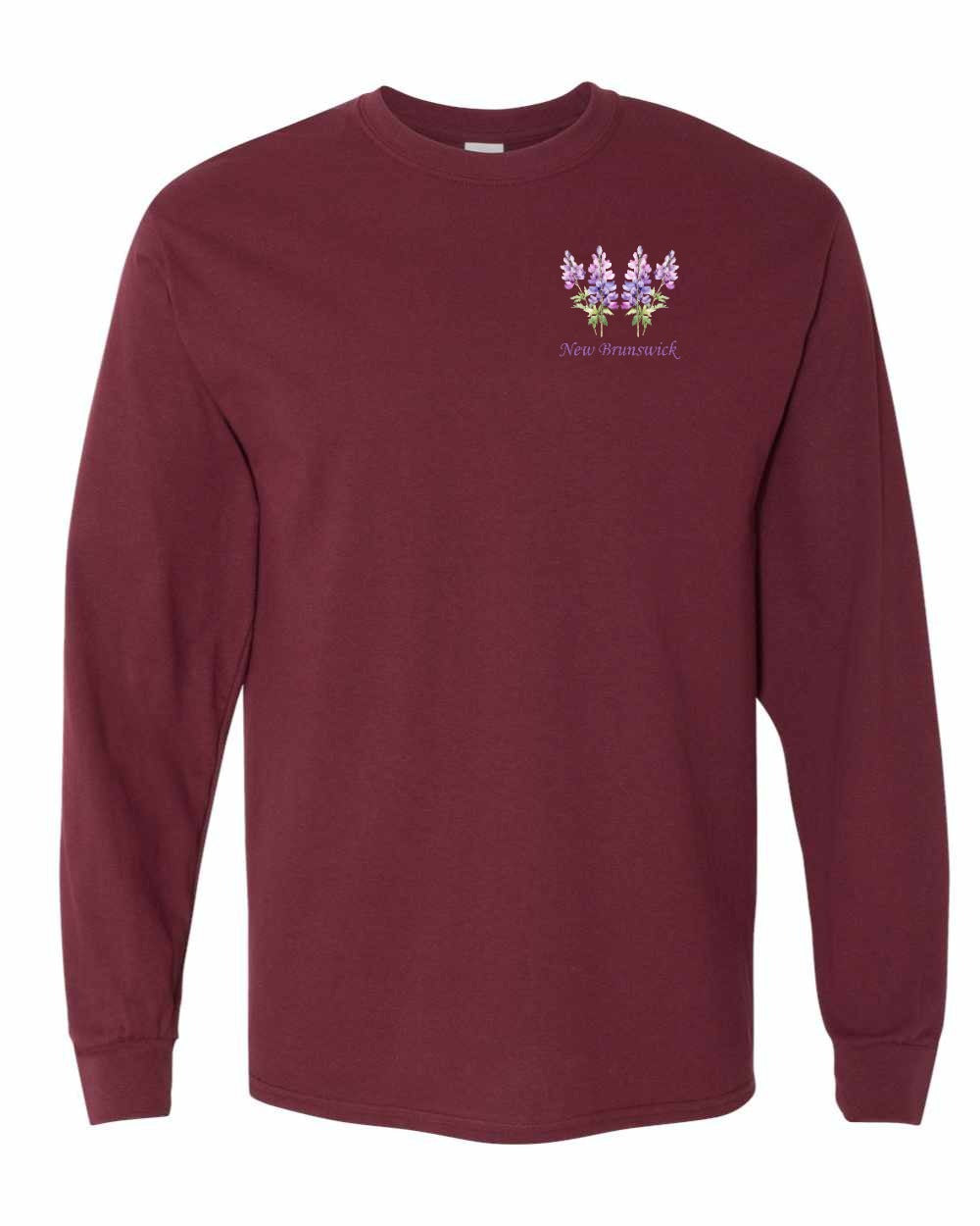 New Brunswick Lupins Left Chest Long Sleeve Tee