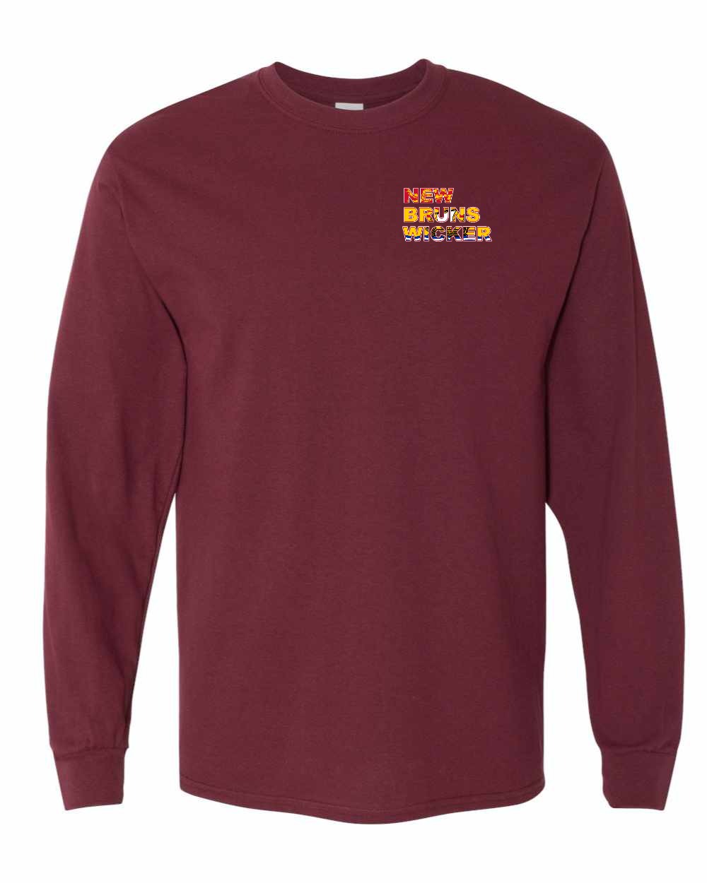 New Bruns Wicker Left Chest and Back Long Sleeve Tee - Unisex