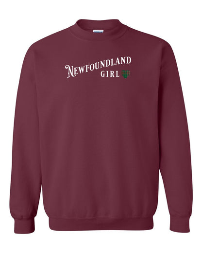 Newfoundland Girl Tartan Full Crewneck Sweatshirt