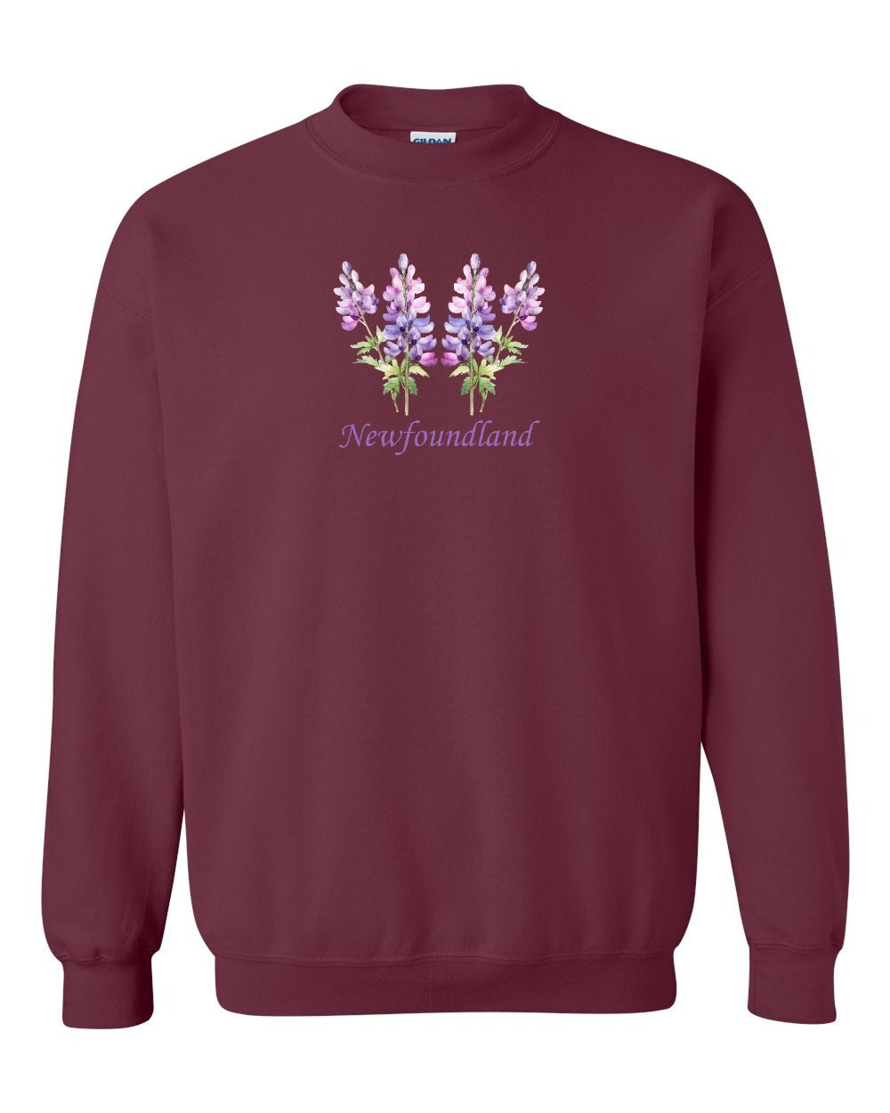 Newfoundland Lupins Full Crewneck Sweatshirt