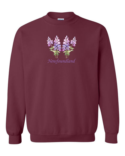 Newfoundland Lupins Full Crewneck Sweatshirt