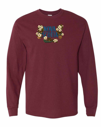 Nova Scotia Flowers Full Long Sleeve Tee