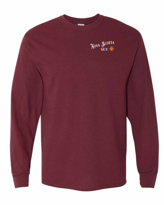 Nova Scotia Guy yellow Left Chest Long Sleeve Tee